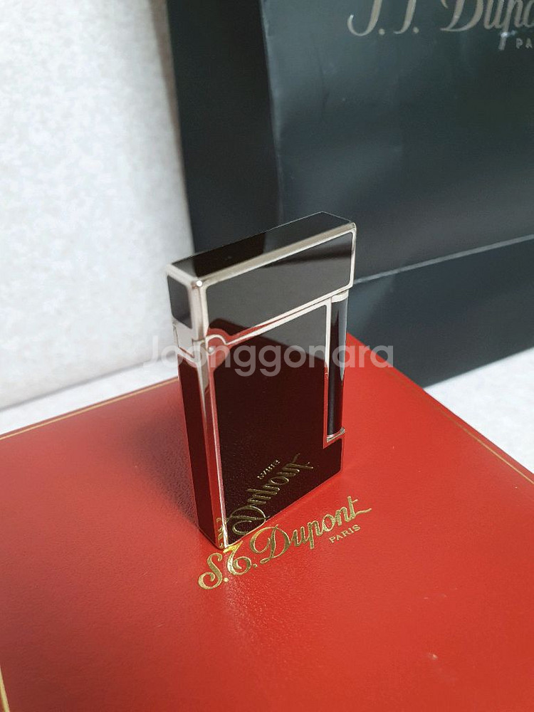 정품 듀퐁라이터 라인D 쌍불 ca17240 블랙 팔라듐--0