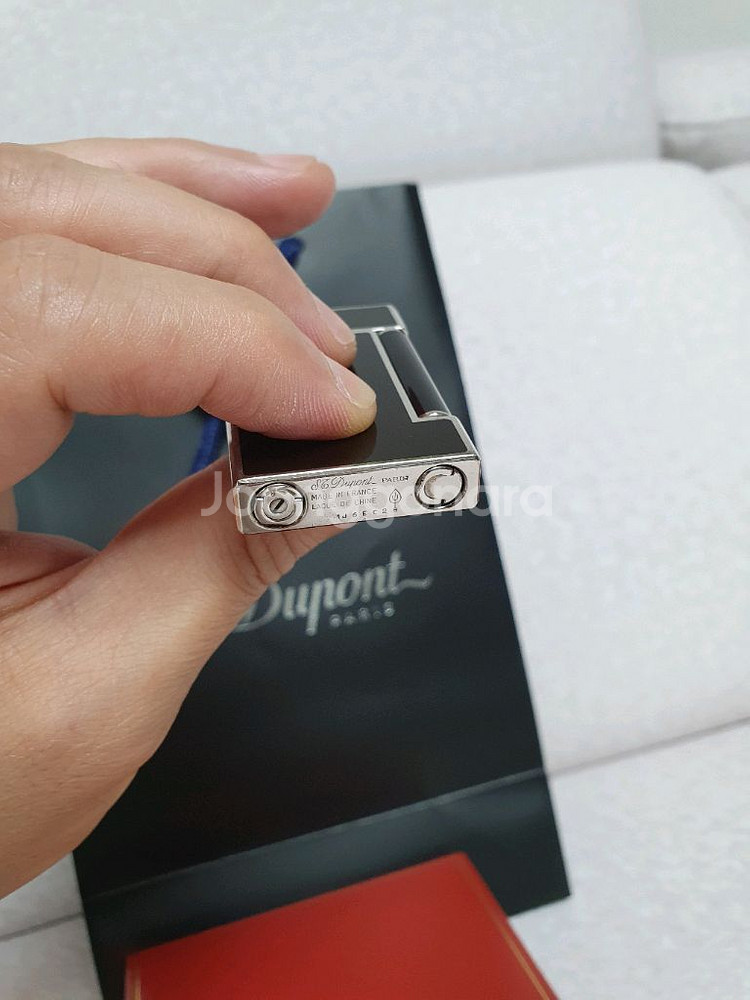 정품 듀퐁라이터 라인D 쌍불 ca17240 블랙 팔라듐--6
