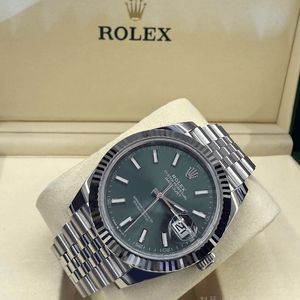 롤렉스 데이저스트41mm 스틸 민트그린 플루 바 쥬빌레