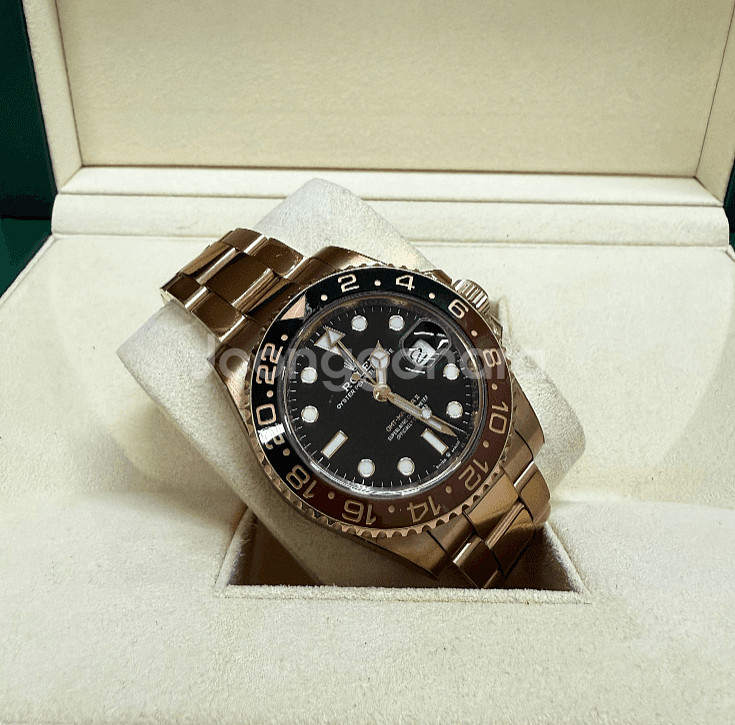 롤렉스 gmt 마스터2 루트비어 로골금통--1
