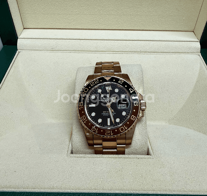 롤렉스 gmt 마스터2 루트비어 로골금통--2