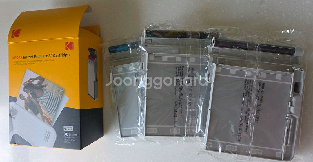 코닥instant print 3*3 인화지 30매--1