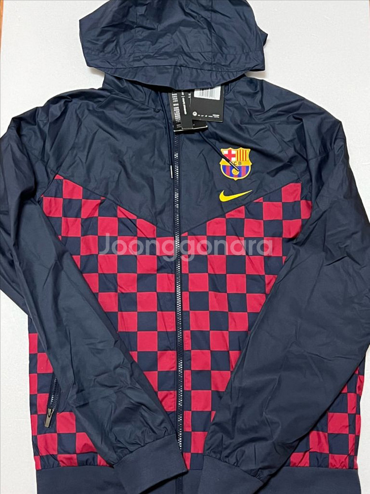 [M] 나이키 fc바르셀로나 윈드러너 자켓 새상품--0