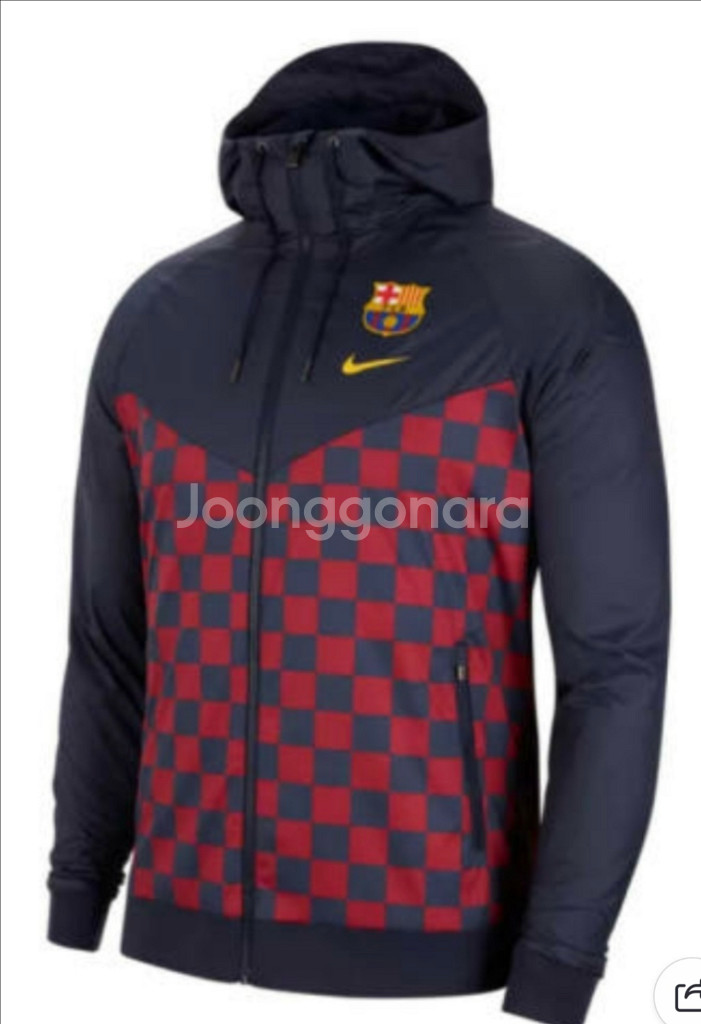 [M] 나이키 fc바르셀로나 윈드러너 자켓 새상품--4