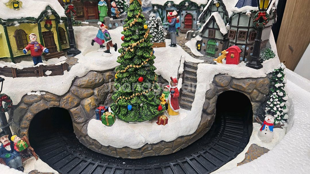 크리스마스 눈오는마을 오르골 판매합니다--2