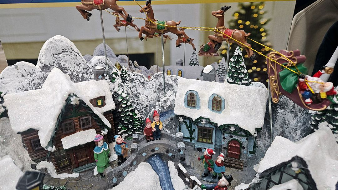 크리스마스 눈오는마을 오르골 판매합니다--5