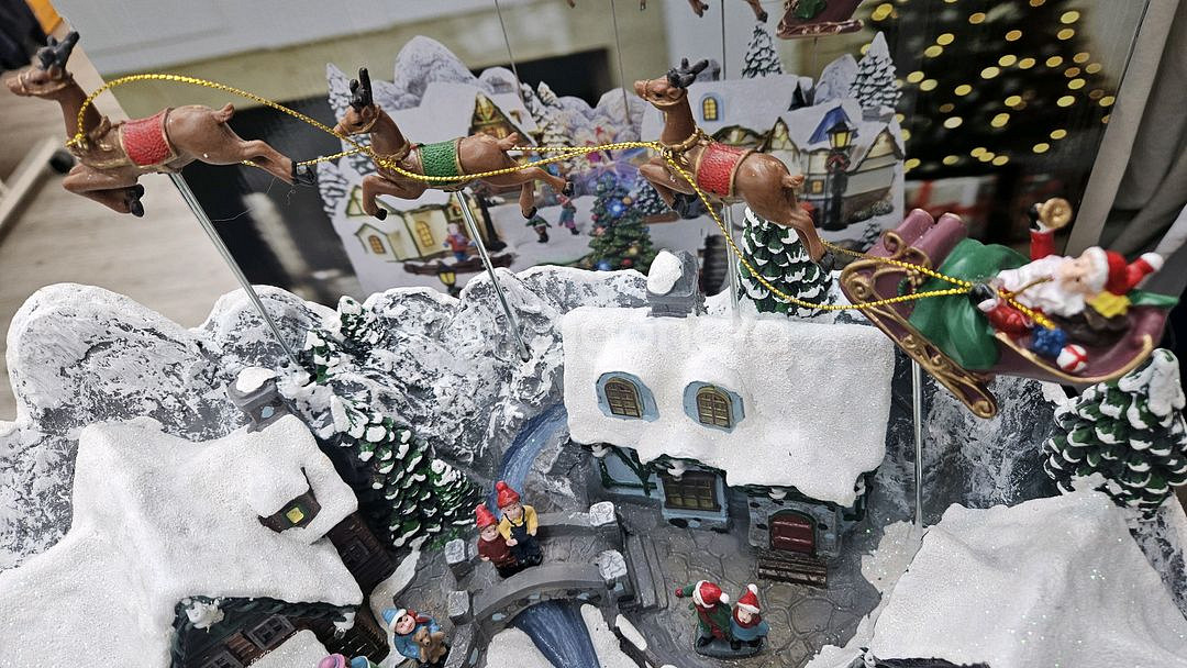 크리스마스 눈오는마을 오르골 판매합니다--8