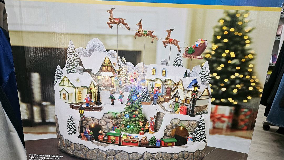 크리스마스 눈오는마을 오르골 판매합니다--0