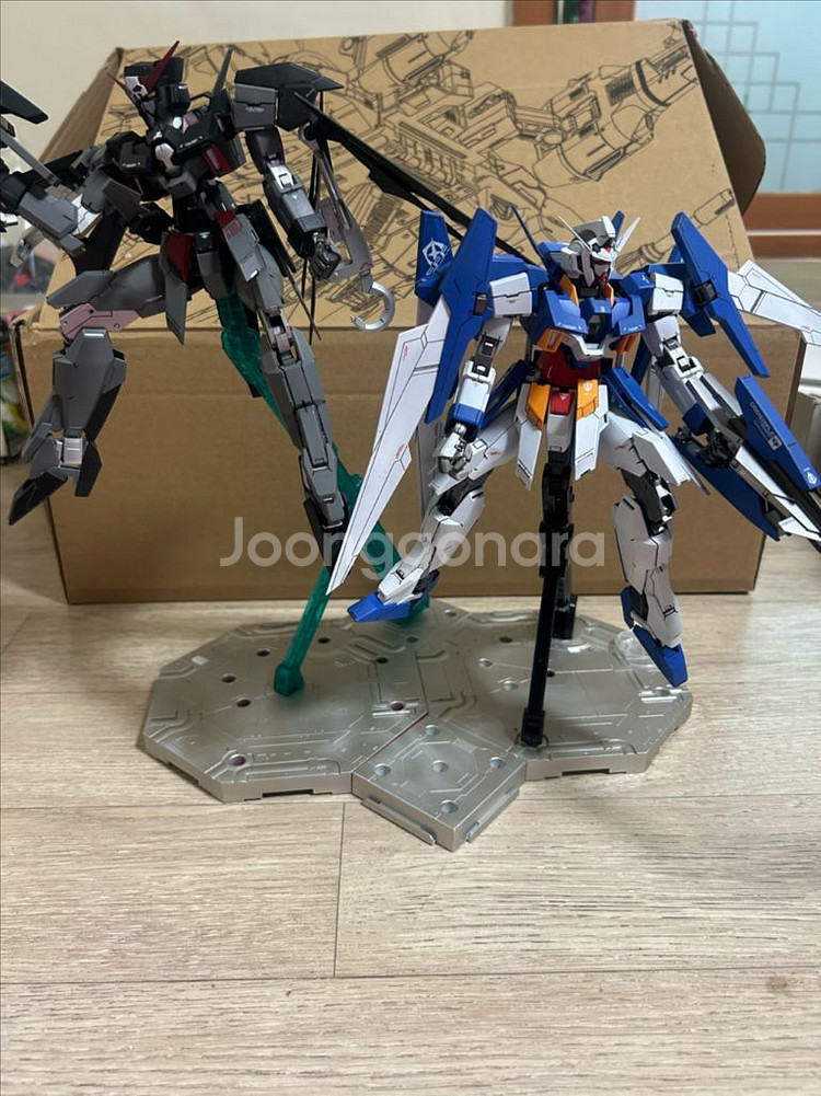 반다이 MG 에이지2건담 도색+mg다크하운드도색 일괄판--0