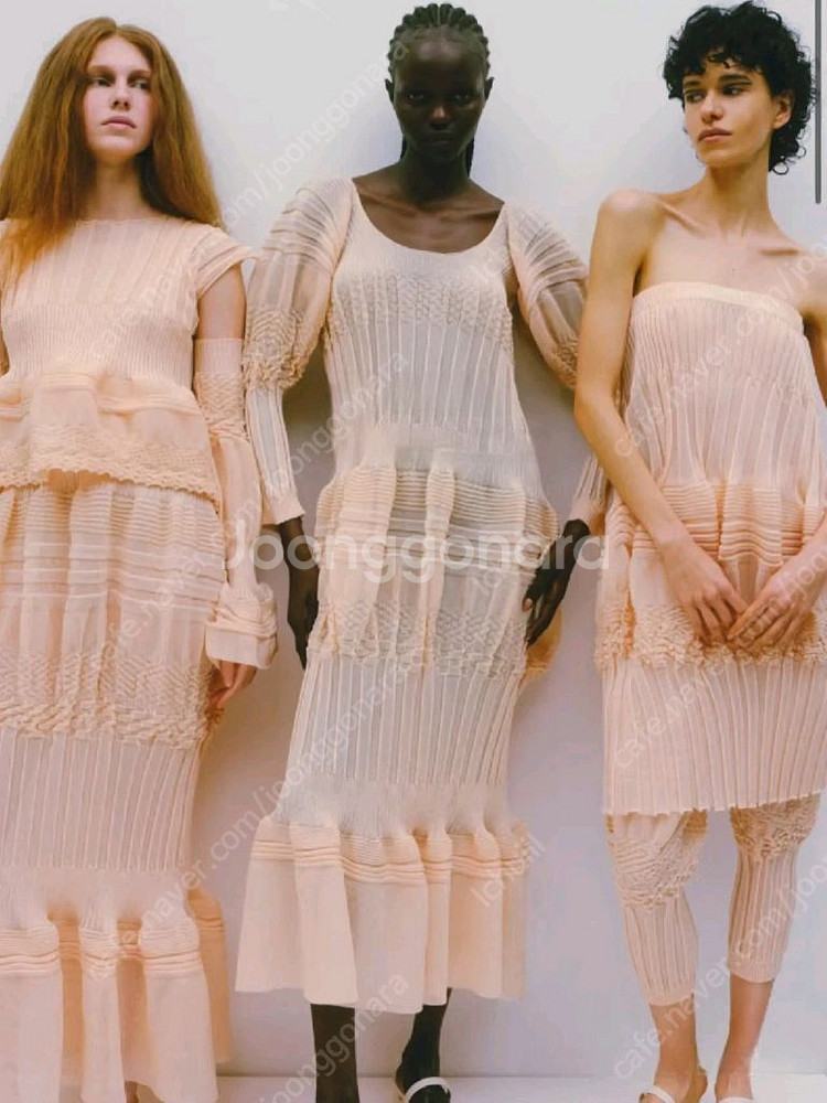 이세이미야케 아상블라주 블라우스 , 쉬폰탑--0