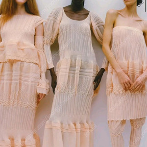 이세이미야케 아상블라주 블라우스 , 쉬폰탑