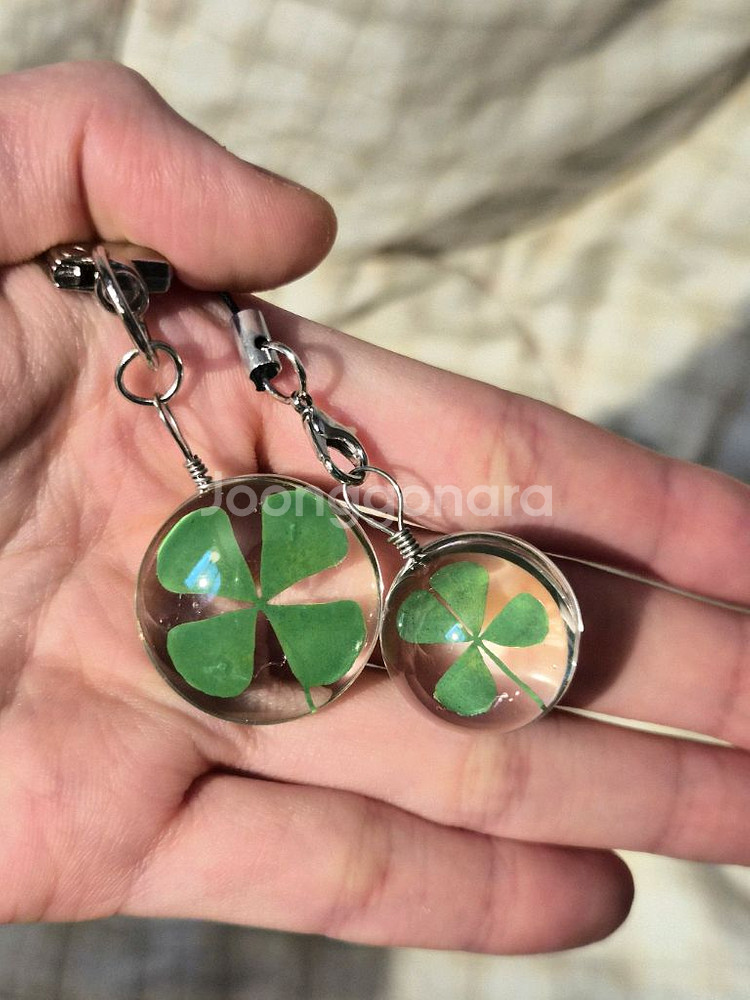 네잎클로버 키링(2개 세트)--0