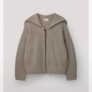 우마몽 니트 후드자켓 M