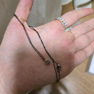 14k 러프다이아원석목걸이