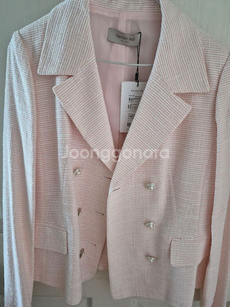 케네스레이디 트위드 치마,자켓 세트--0