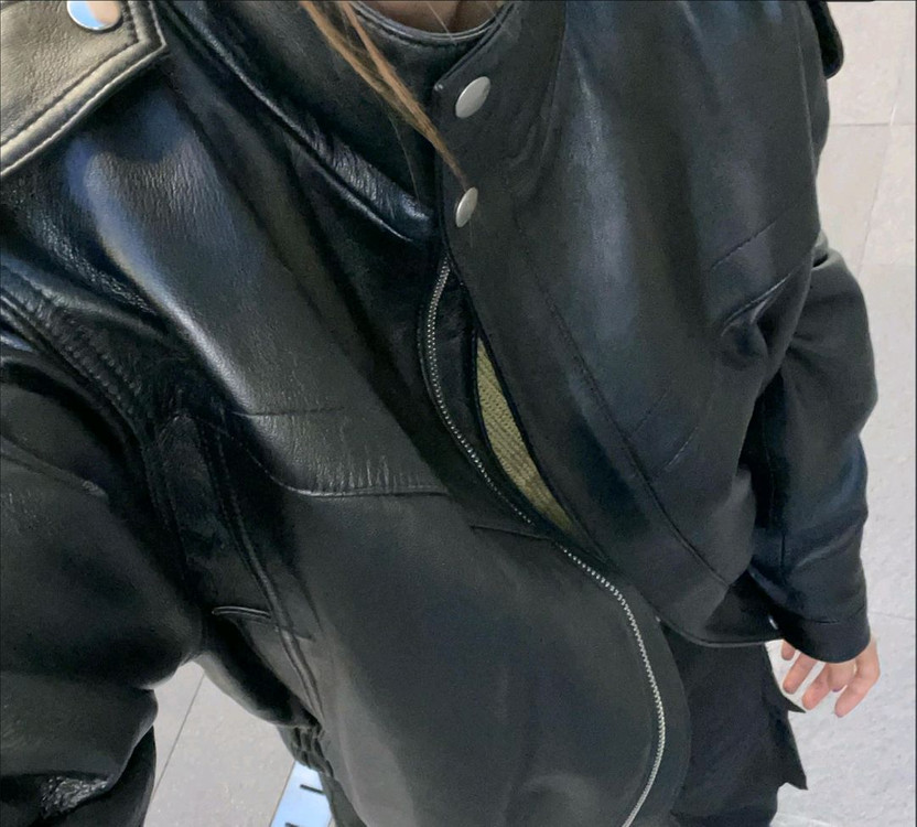 [리얼램스킨(양가죽) 레더쟈켓 ]--5