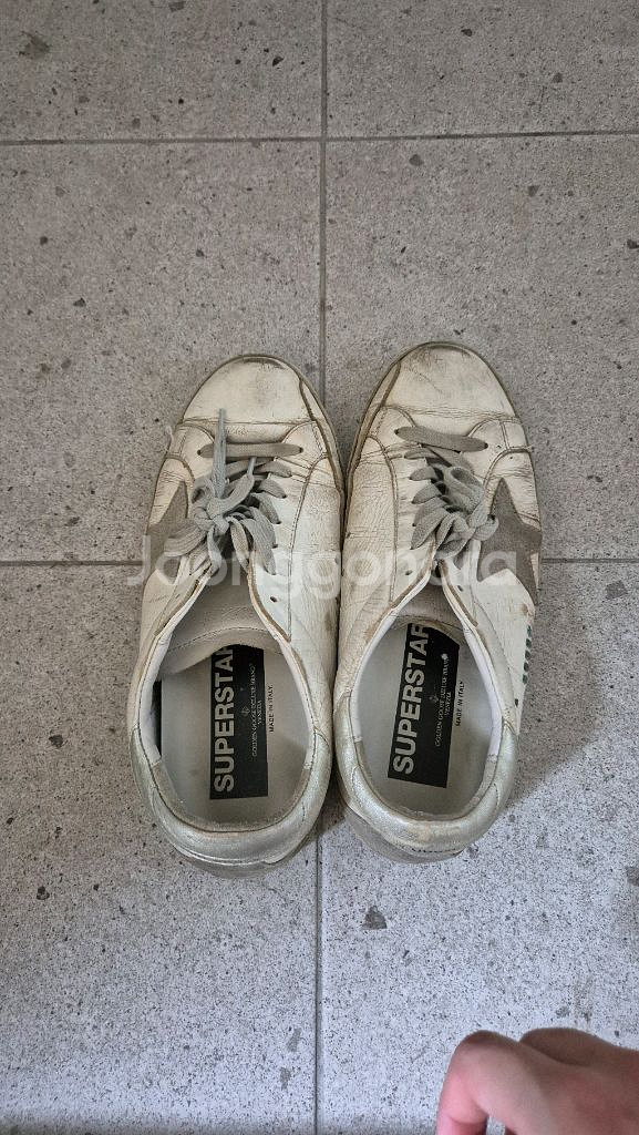 정품 265) 골든구스 슈퍼스타 실버탭--1