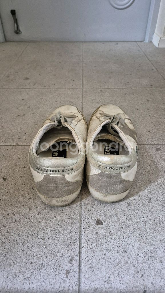 정품 265) 골든구스 슈퍼스타 실버탭--2