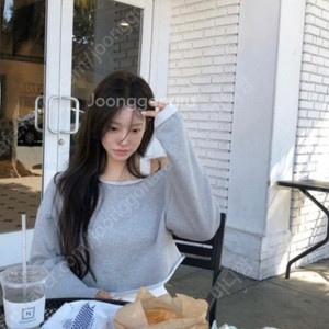 더위시 리즈 크롭 맨투맨 세트 그레이 새제품