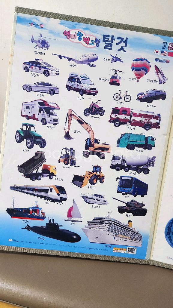 엄마랑 벽그림 학습 포스터 세트--0