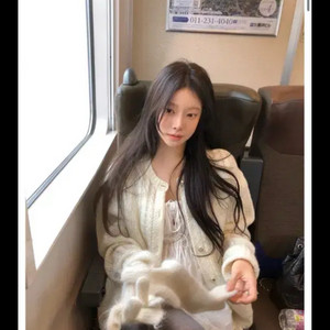 리즈 leeds amy 그랜마 케이블 가디건 아이보리