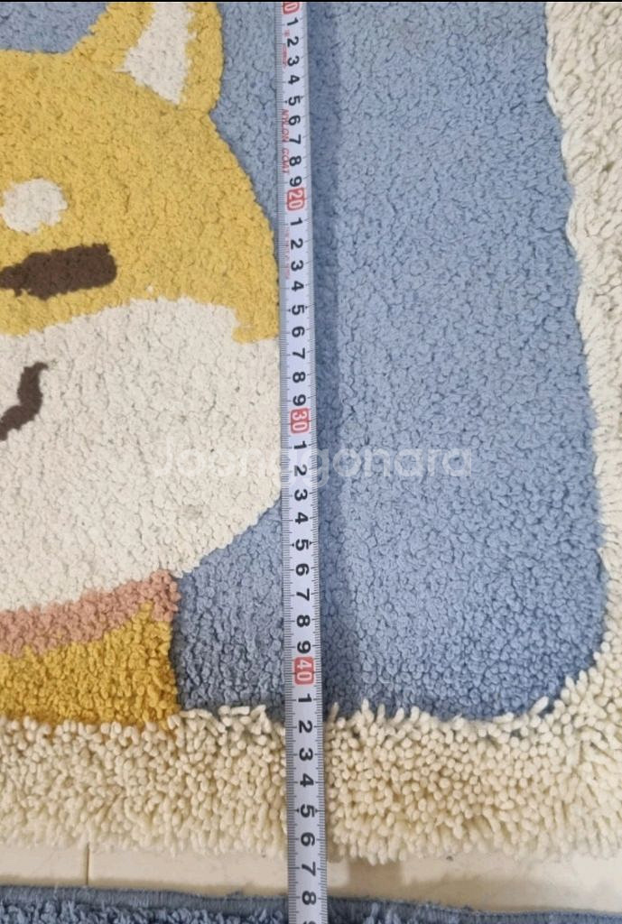 시바견 러그 발매트 2개--2