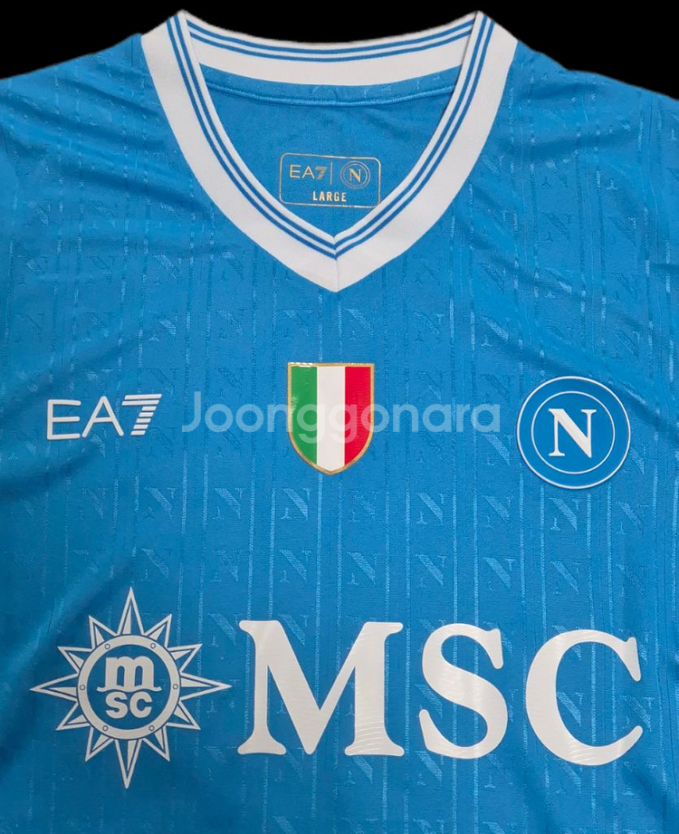 25 26 나폴리 홈 리그패치 더브라이너 유니폼 L--2