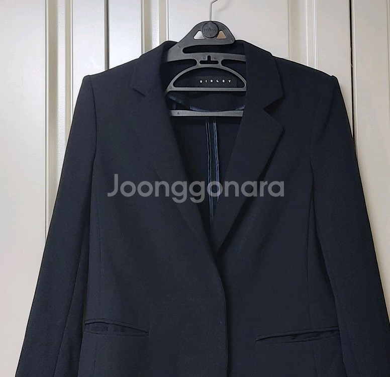 시슬리 봄가을 블랙롱자켓55--1