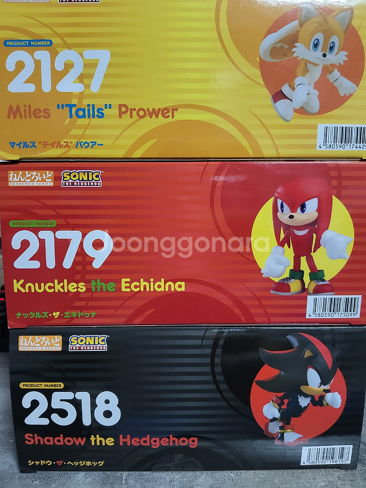 미개봉 넨도로이드 소닉 더 헤지혹 섀도우 너클즈 테일즈--0