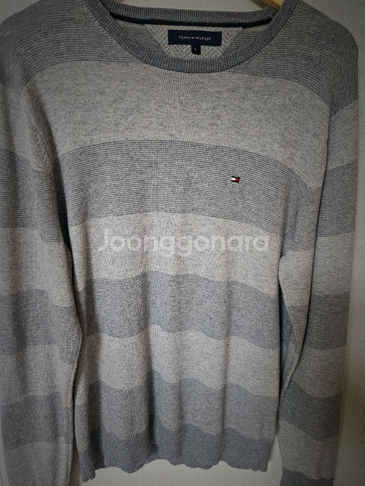 타미힐피거 남성 스트라이프 니트 L 100사이즈--2