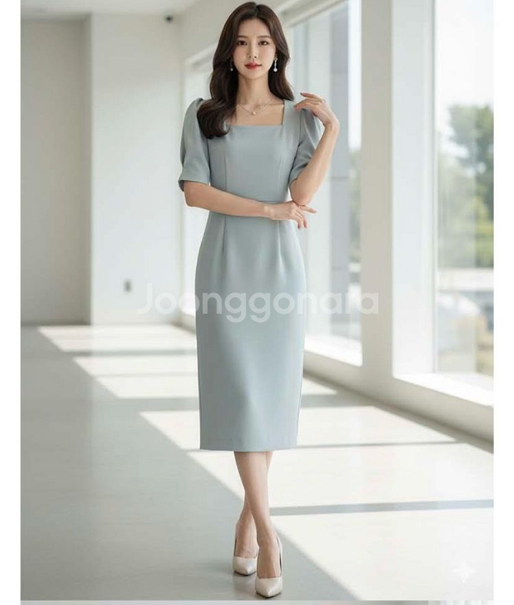 어반룩북 하객룩 스퀘어원피스 프리사이즈, 택포6천--2