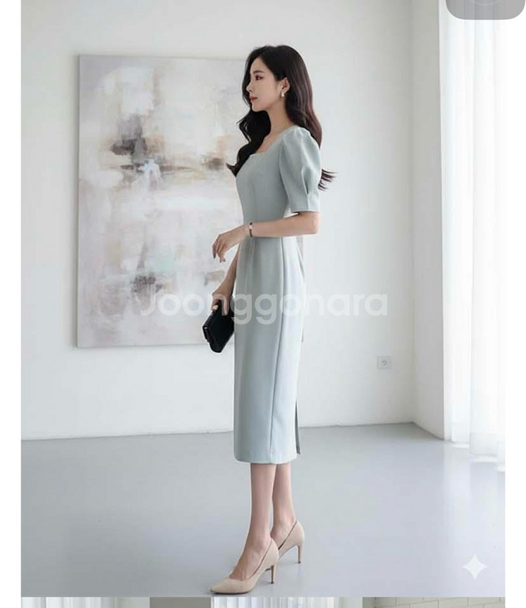 어반룩북 하객룩 스퀘어원피스 프리사이즈, 택포6천--3