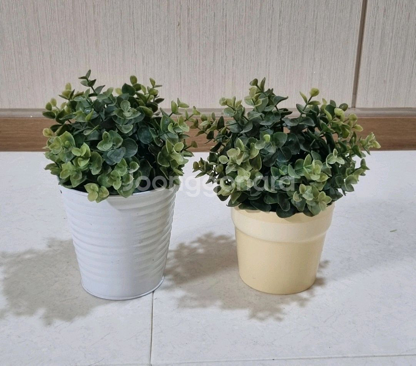 인테리어 조화 화분 2개--0