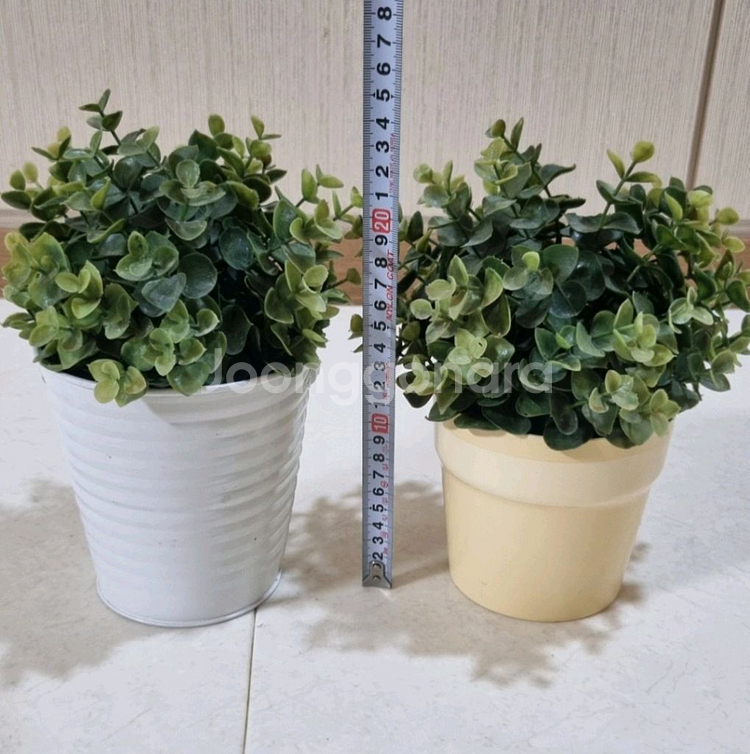 인테리어 조화 화분 2개--1