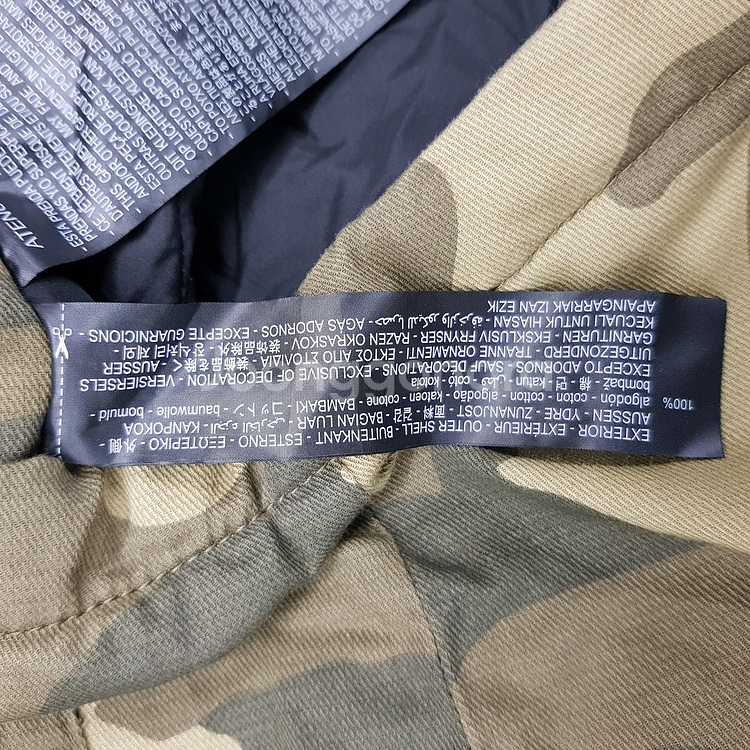 자라 밀리터리 카모플라주 후드 패딩 점퍼 XL 사이즈--3