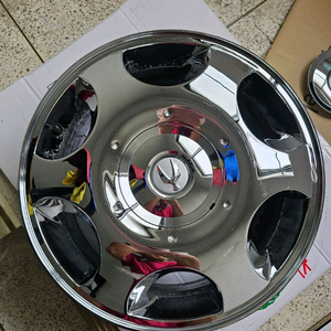 구형 에쿠스/순정17인치/리무진 방패 크롬휠/중고 1개