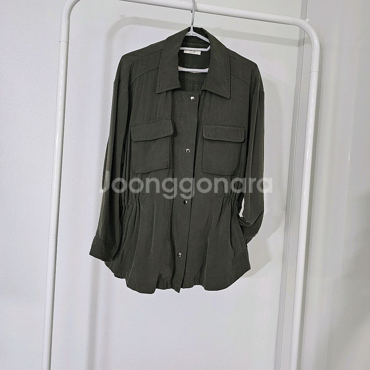 야상 사파리 카라 자켓 (카키)--3