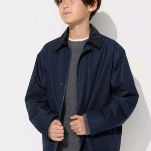 새제품)유니클로키즈 블루종 워크자켓 네이비