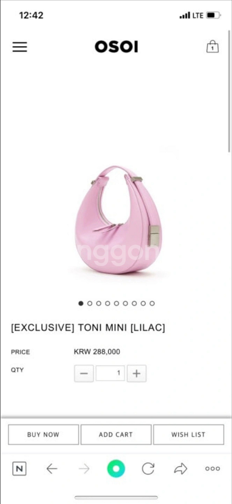 오소이 토니백 라일락--0