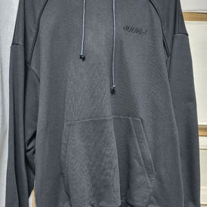 준지 블랙 사이드지퍼 후드 S