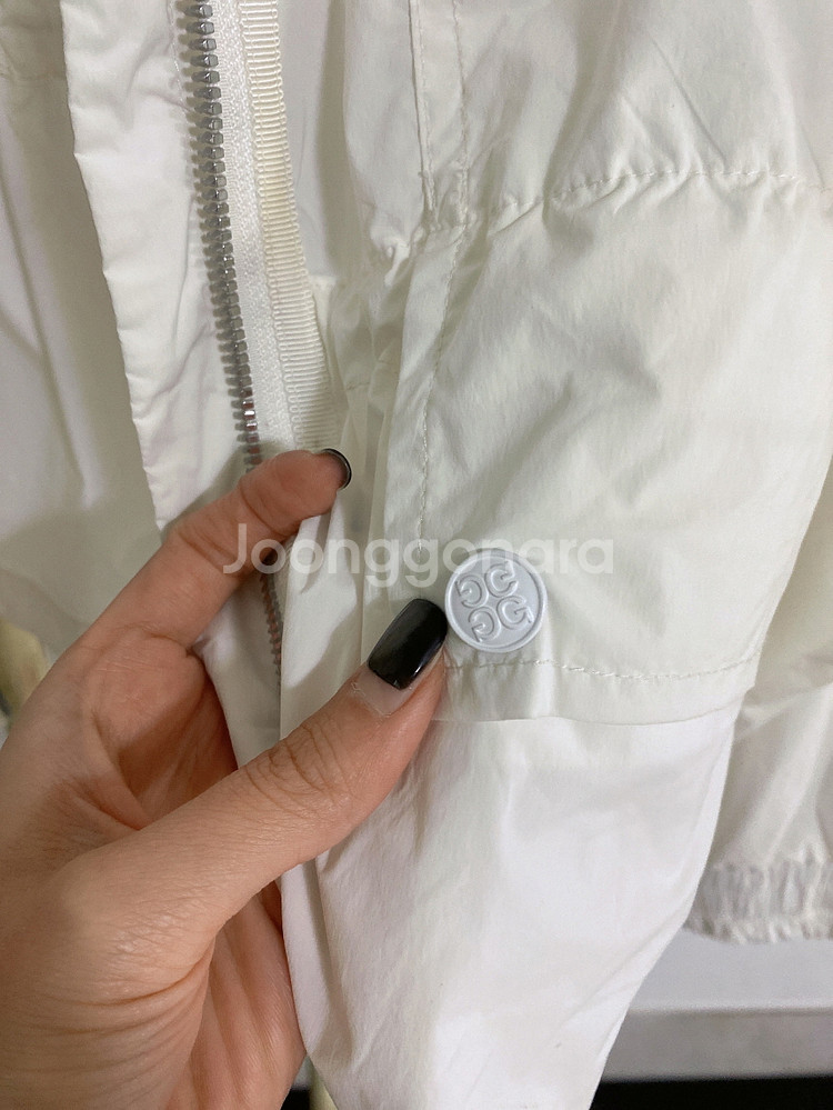 (L)지포어G/FORE골프여자빅로고후드바람막이자켓--2