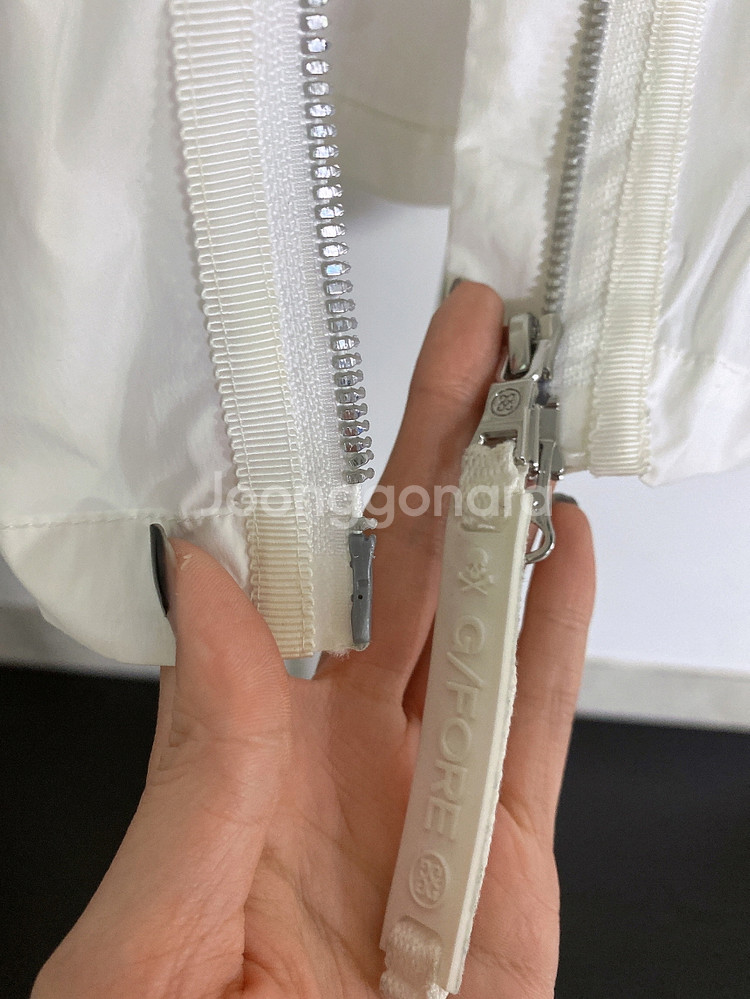 (L)지포어G/FORE골프여자빅로고후드바람막이자켓--3