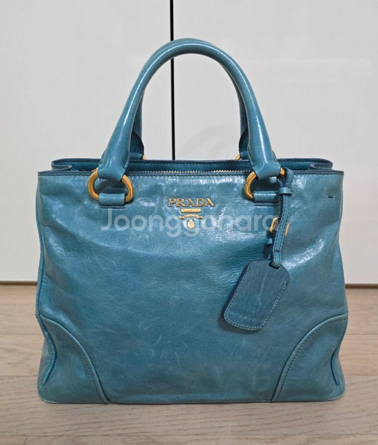 프라다 물소가죽 백--0