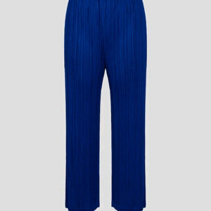 플리츠플리즈 바지 8월 먼슬리 팬츠 딥블루 2사이즈