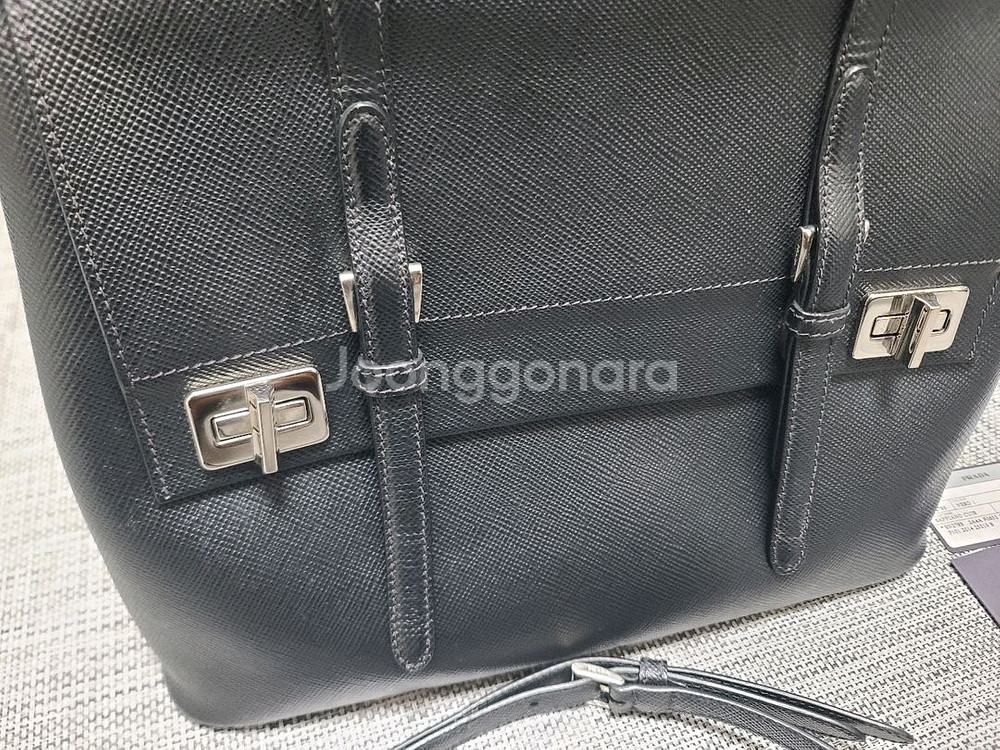 프라다 사피아노 투웨이 토트백 더블 플랩백 크로스백--2