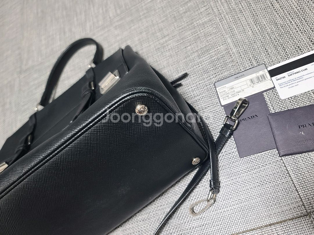 프라다 사피아노 투웨이 토트백 더블 플랩백 크로스백--7