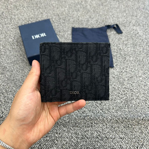 디올 오블리크 반지갑 블랙