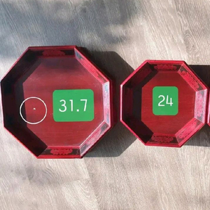 무료배송)2개.8각 쟁반.팔각쟁반.나무쟁반