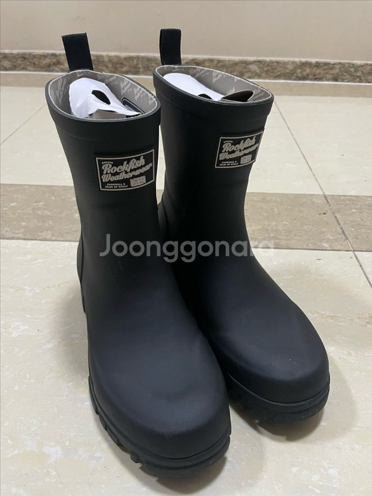 락피쉬 레인부츠 장화 블랙 235--1