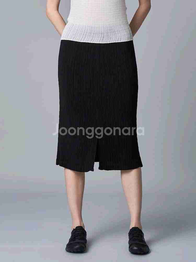 이세이미야케 울리 탑/해칭 스커트 ,플리츠플리즈--3